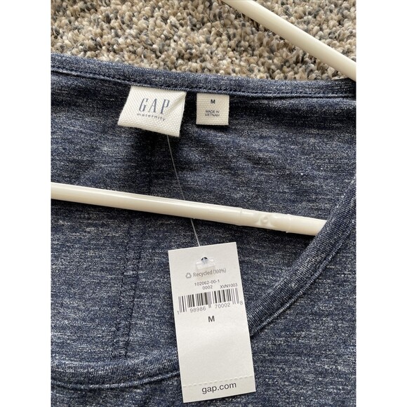 Gap gray maternity dress Medium Short Sleeve NWT new - Picture 4 of 7
